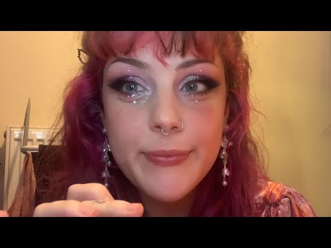 💤CHAOTIC ASMR: Glittery Makeup Tutorial 💄(ASMR GRWM)❤️💤