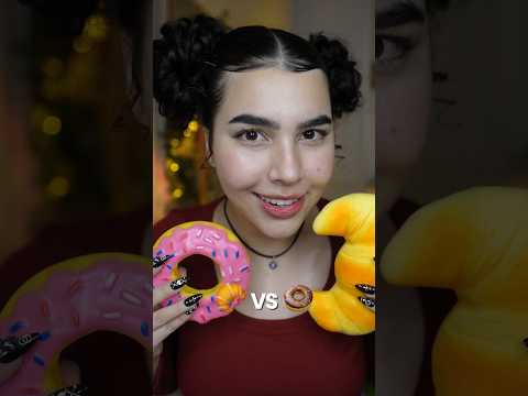 você prefere croissant ou donuts? 🍩🥐 #asmr