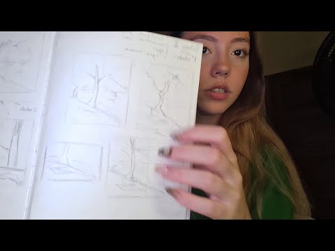 ASMR desenhando comigo, conversas e voz suave bem caseirinho 