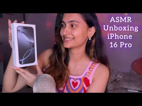 ASMR Unboxing IPhone 16 pro