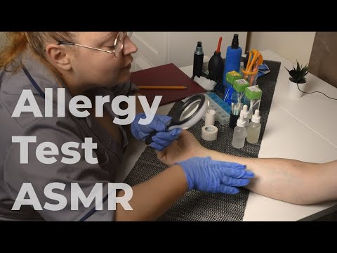 * ASMR * Allergy Test / REAL PERSON / Medical exam / Unintentional