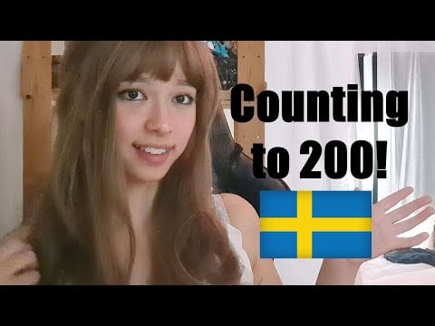 SWEDISH ASMR | Counting to 200 or until you fall asleep! | Whispered | (and breathy lol)