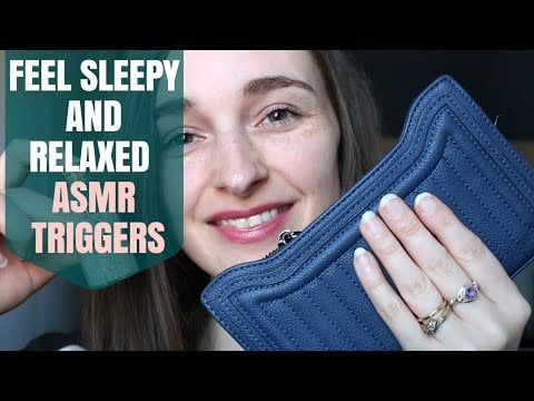 SLEEP & ASMR Inducing Triggers ~ Sand Shaking, Leather Wallet, Zipping & Scratching Leather