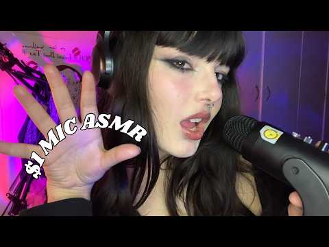 $1 mic ASMR | Lo-fi Mouth Sounds, Tapping, Mic Touching + Tips on starting your own ASMR channel