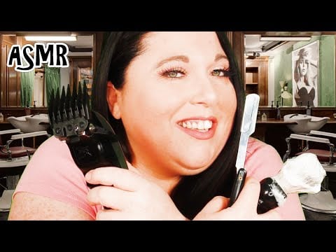 ASMR Mens Haircut and Shave Roleplay (Clippers, Scissors, Straight Razor, Personal Attention)