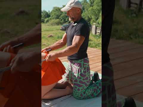 Eccentric massage and stretching for Anna #chiropractor