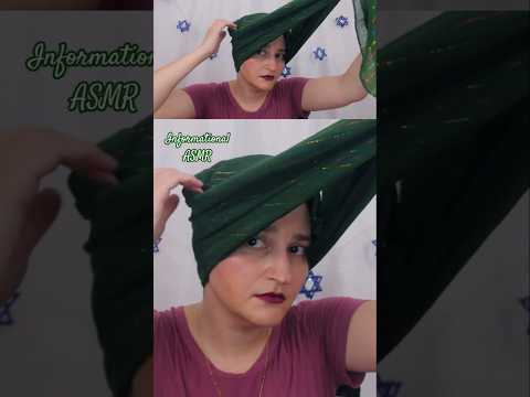 Updo square tichel #tichel #asmrvideos #softspoken #relaxing #informational #jewish
