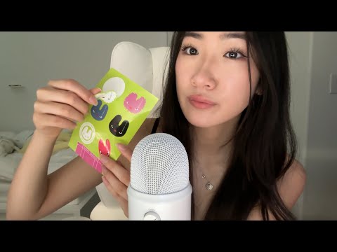 ASMR tapping and scratching bag, ceramic, stickers