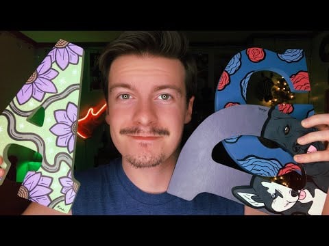 [ASMR] Wooden Letters I've Painted For Family & Friends For Christmas Show & Tell