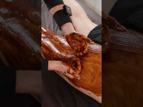 Warmth of chocolate and caring hands: the perfect full-body massage for Maria #relaxingmassage