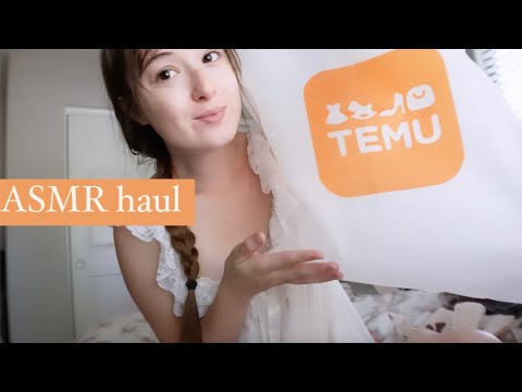 ASMR temu haul🧡🛍️