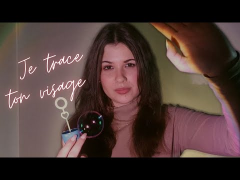 ASMR - Je trace ton visage avec des outils insolites pour te détendre (soft-spoken & layered sounds)