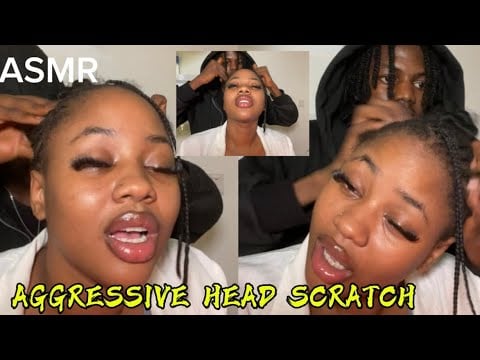ASMR💫AGGRESSIVE HEAD SCRATCH 