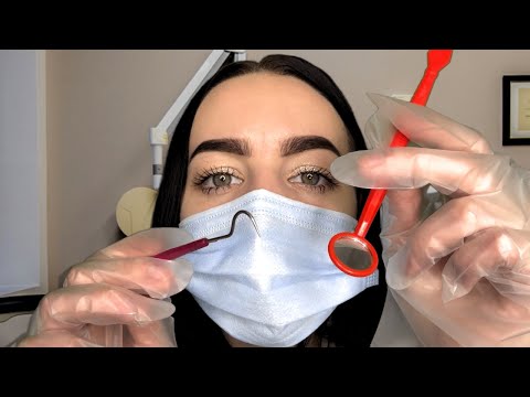 [ASMR] Dental Exam & Cleaning RP | Tapping, Suction, Brushing Sounds