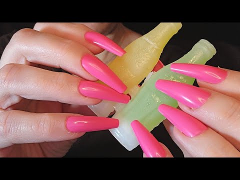 ASMR Scratching and Tapping and Crinkles with Candy | Whispered