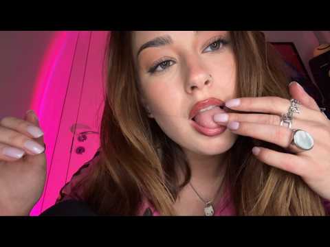 [ASMR] fast & aggressive spit painting👅‼️