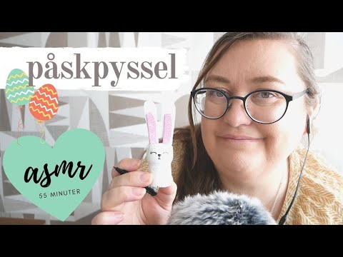 ASMR på svenska: Jag påskpysslar kycklingar och en hare