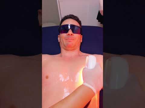 ASMR: Permanent Japanese IPL Laser Hair Removal and Shave (4th Session) #shorts