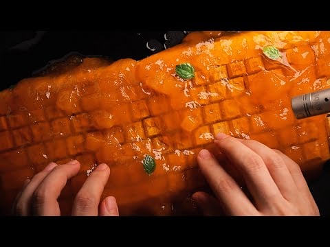 ASMR | Not AI. Just Real Slime Keyboard Sounds 🍊