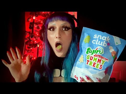 ASMR | GOTH GIRL EATS TAJIN GUMMIES | #asmr #gothgirl #altgirl #asmrgirl #mouthsounds #mukbang