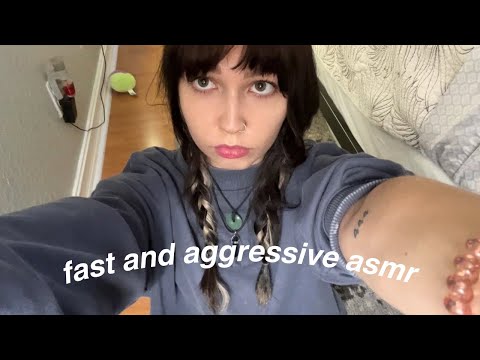 ASMR | Fast and Aggressive With Long Nails 💅🏻🎙️(Tapping, Scratching, Clacking, + More)