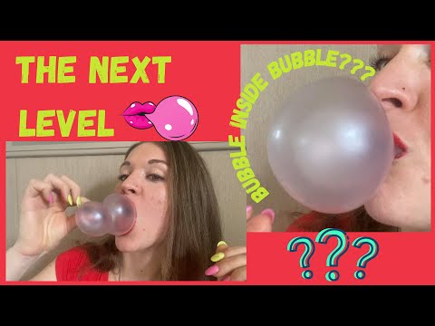 ASMR Chewing Gum | Bubble🌟Inside🌟Bubble