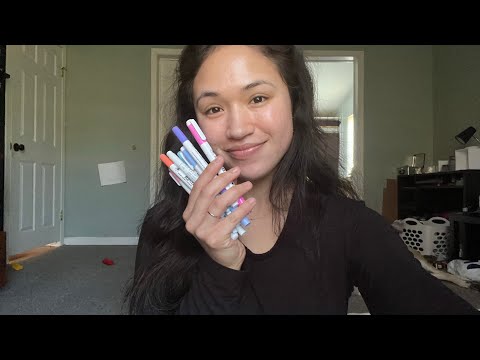 ASMR - Doing Your Makeup With Highlighters - Tapping/Scratching/Whispers