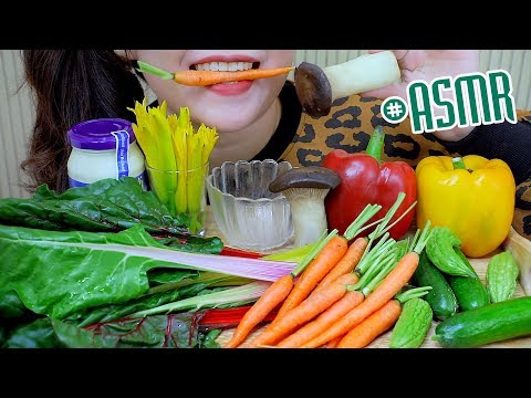 ASMR Mukbang vegetables platter,extreme crunchy eating sounds,+食べる,咀嚼音,먹방,이팅, gulp 사운드,bj| LINH-ASMR