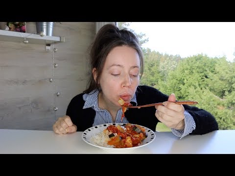 ASMR Whisper Eating Sounds | Squash Gratin, Eggplant Sauce & Rice | Mukbang 먹방