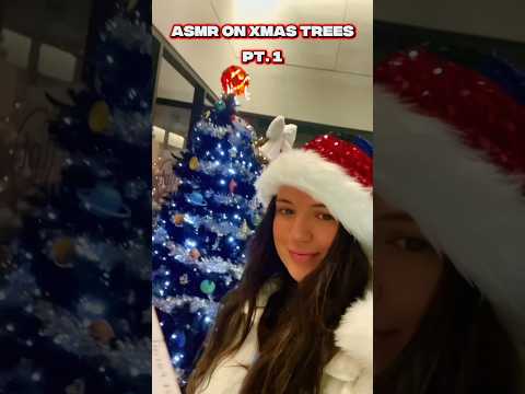 ASMR Scratching on Christmas trees to give you tingles 🎄 Which one was the best?? 😍 #relax