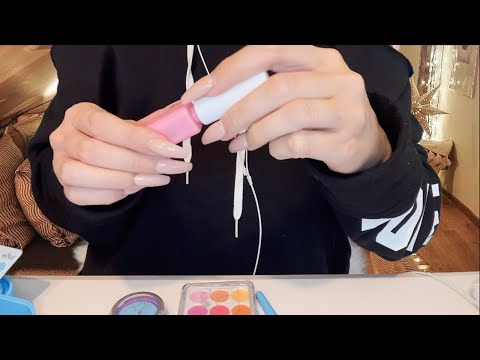 3 Minute ASMR Doing Your Makeup with Pretend Makeup