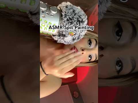 ASMR Spit Painting #asmr #spitpainting #asmrshorts #asmrspitpainting