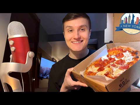 ASMR New York Pepperoni Pizza Mukbang 🍕🗽