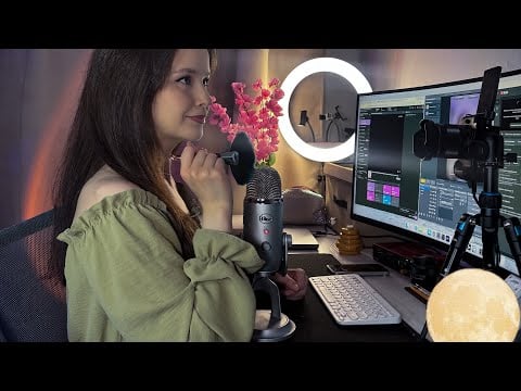ASMR про создание контента запись СТРИМА Anti-Stress Relax STREAM 