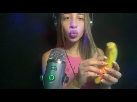 ASMR BLUE YETI - COMIENDO PLATAN0 - MOUTH SOUNDS