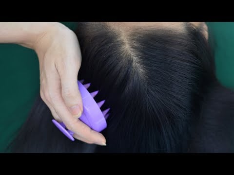 ASMR Relaxing Scalp Massage With Shampoo Brush For Sleep ( No Talking Asmr )