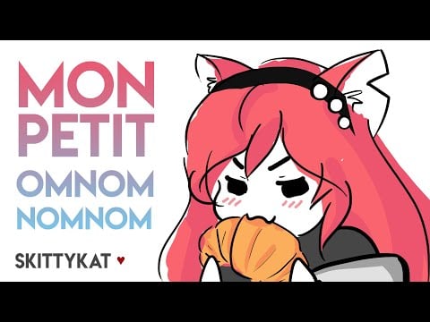 ASMR || French Skitty Pats Her Little Croissants 🥐 "le stress est mauvais pour toi"