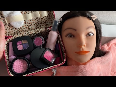 ASMR LOFi| Doing the mannequins pretend makeup 💄(Rummaging sounds 😴)