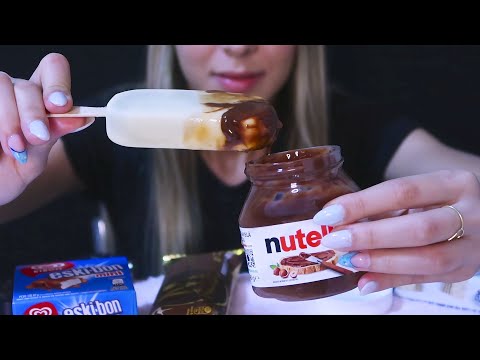 MUKBANG - PICOLÉ MAGNUM E ESKI-BON COM NUTELLA 🍫 (No Talking)