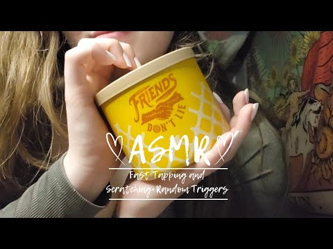 ASMR | Fast Tapping and Scratching+Random Triggers