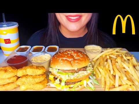 ASMR MCDONALD’S MUKBANG | BIG MAC, CHICKEN NUGGETS & FRIES (NO TALKING)