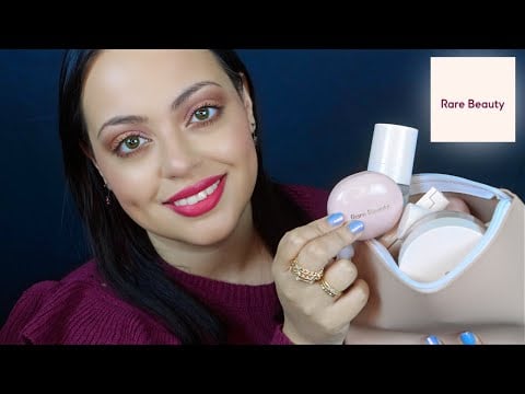 ASMR| FULL FACE OF RARE BEAUTY (Relaxing Makeup Application) GRWM