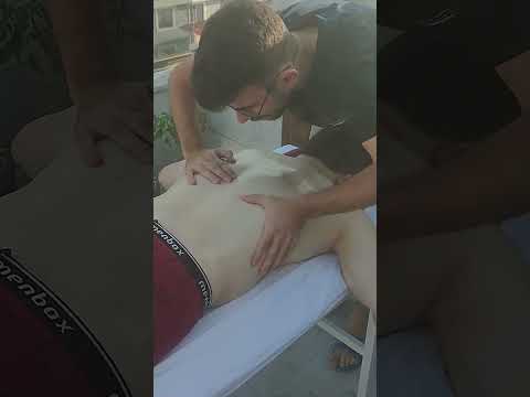 FULL BODY SOOTHING MASSAGE THERAPY ON THE TERRACE #satisfying #relaxing #asmr #shorts #massage
