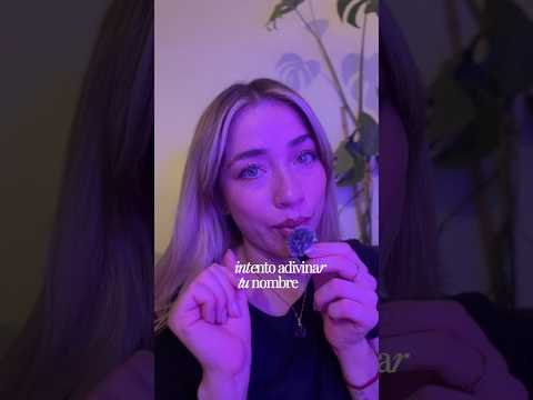 ASMR intento adivinar tu nombre  #asmr #mouthwhisper #tingles