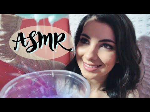 ASMR: Água, espuma e esponja! (Vídeo para relaxar) -  sponge, foam and water - PORTUGUÊS