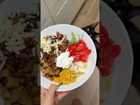 Burrito bowls 🤓✨🤍#asmr