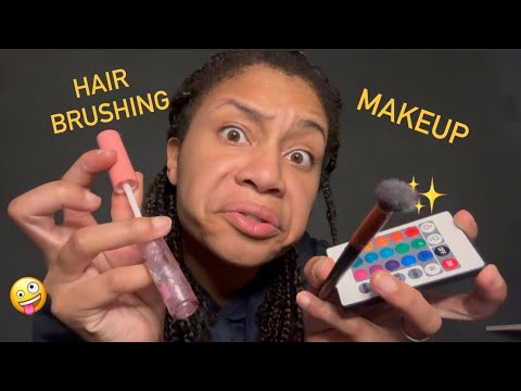 ASMR - Face Makeup & Hair (Coco)