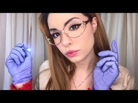 ASMR Eye Exam for BLURRY Vision 👀 Light Triggers, Orbital, Face Touching, Medical Roleplay, Tests