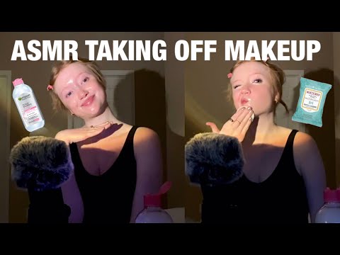 ASMR taking my MAKEUP off