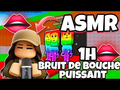 ASMR Français • 1H DE BRUITS DE BOUCHES PUISSANTS SUR ROBLOX ! 😴